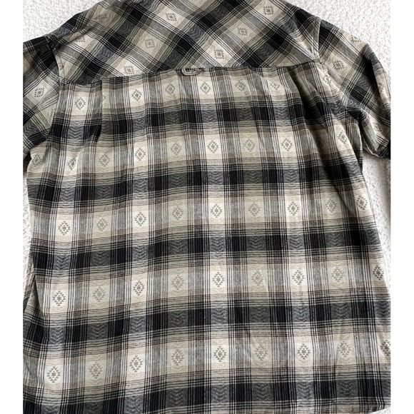Hurley Men's Flannel Long Sleeve Button Up Shirt Size Large Pockets - Picture 6 of 7